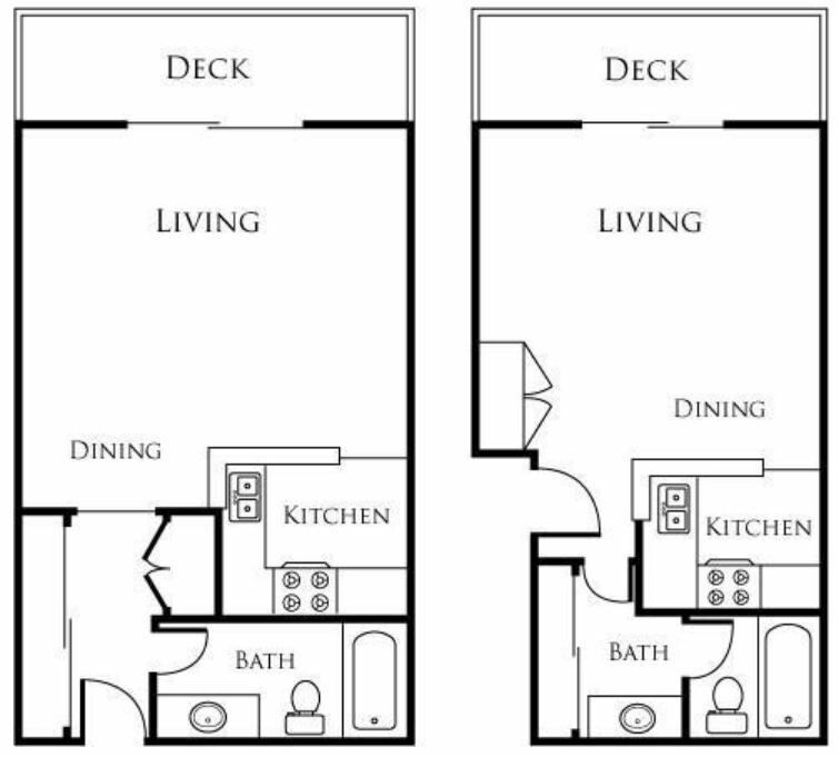 0 Bed, 1 Bath C